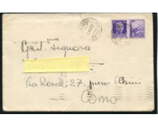 1942 - LOTTO/19175 - REGNO - 50c. PROPAGANDA GUERRA SU BUSTA MALLES 1942 - LOTTO/19175 - REGNO - 50c. PROPAGANDA GUERRA SU BUSTA MALLES
