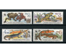 1989 - LOTTO/19310 - CECOSLOVACCHIA - ANFIBI 4v. - NUOVI