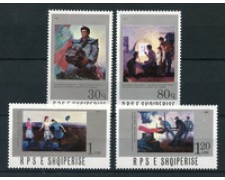 1987 - LOTTO/19649 - ALBANIA - ARTI FIGURATIVE 4v. - NUOVI 1987 - LOTTO/19649 - ALBANIA - ARTI FIGURATIVE 4v. - NUOVI