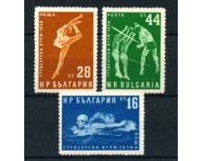 1958 - BULGARIA - LOTTO/19655 - GIOCHI STUDENTESCHI 3v. - NUOVI 1958 - BULGARIA - LOTTO/19655 - GIOCHI STUDENTESCHI 3v. - NUOVI