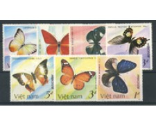 1986 - VIET NAM - LOTTO/19782 - FARFALLE  7v. - NUOVI