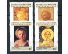 1992 - ANTIGUA E BARBUDA - LOTTO/19915 - NATALE 4v. - NUOVI