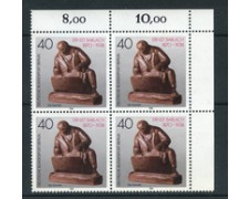 1988 - LOTTO/19991Q - BERLINO - ERNEST BARLACH - QUARTINA