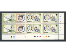 1988 - LOTTO/19996Q - GIBILTERRA - OPERAZIONE RALEIGH 3v. - QUARTINE 1988 - LOTTO/19996Q - GIBILTERRA - OPERAZIONE RALEIGH 3v. - QUARTINE