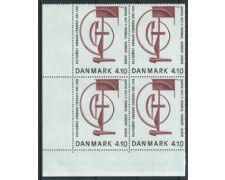 1988 - LOTTO/20001Q - DANIMARCA - ANNO CULTURALE - QUARTINA. 1988 - LOTTO/20001Q - DANIMARCA - ANNO CULTURALE - QUARTINA.