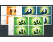 1987 - GIBILTERRA - LOTTO/20025Q - NATALE 3v. - QUARTINE NUOVI