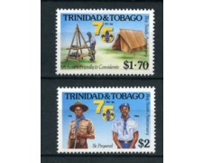 1986 - TRINIDAD & TOBAGO - LOTTO/20208 - 75° SCOUTS 2v. - NUOVI 1986 - TRINIDAD & TOBAGO - LOTTO/20208 - 75° SCOUTS 2v. - NUOVI