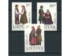 1994 - LITUANIA - LOTTO/20233 - COSTUMI 3v. - NUOVI 1994 - LITUANIA - LOTTO/20233 - COSTUMI 3v. - NUOVI