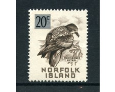 1966 - NORFOLK ISLAND - LOTTO/20427 - 20c. PROVIDENCE PETREL - NUOVO 1966 - NORFOLK ISLAND - LOTTO/20427 - 20c. PROVIDENCE PETREL - NUOVO