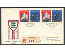 1974 - SVIZZERA - LOTTO/20454 - EUROPA BUSTA FDC