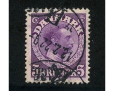 1918/20 - LOTTO/20501 - DANIMARCA - 5 KR. VIOLETTO - USATO 1918/20 - LOTTO/20501 - DANIMARCA - 5 KR. VIOLETTO - USATO
