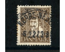 1924 - LOTTO/20508 - DANIMARCA - 20 ore 3° CENTENARIO POSTE - USATO 1924 - LOTTO/20508 - DANIMARCA - 20 ore 3° CENTENARIO POSTE - USATO