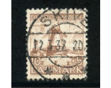 1937 - LOTTO/20509 - DANIMARCA - 10+5 PRO MONUMENTO HANSEN - USATO 1937 - LOTTO/20509 - DANIMARCA - 10+5 PRO MONUMENTO HANSEN - USATO