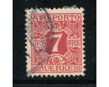1907 - LOTTO/20514 - DANIMARCA - 7 ORE FRANCOBOLLO GIORNALI - USATO 1907 - LOTTO/20514 - DANIMARCA - 7 ORE FRANCOBOLLO GIORNALI - USATO