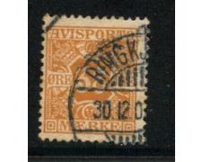 1907 - LOTTO/20517 - DANIMARCA - 38 ORE FRANCOBOLLO GIORNALI - USATO 1907 - LOTTO/20517 - DANIMARCA - 38 ORE FRANCOBOLLO GIORNALI - USATO