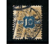 1907 - LOTTO/20519 - DANIMARCA - 10 K. FRANCOBOLLO GIORNALI - USATO -