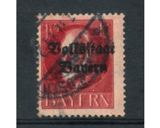 BAVIERA - 1919 - LOTTO/20580 - 10p. CARMINIO - USATO BAVIERA - 1919 - LOTTO/20580 - 10p. CARMINIO - USATO