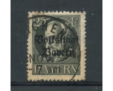 BAVIERA - 1919 - LOTTO/20582 - 25p. GRIGIO - USATO BAVIERA - 1919 - LOTTO/20582 - 25p. GRIGIO - USATO