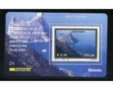2004 - LOTTO/20920 - REPUBBLICA - 45c. TURISMO ISOLE EGADI - TESSERA FILAT.