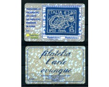 2004 - LOTTO/20929 - REPUBBLICA - 2,80  ARTE DEL MERLETTO - TESSERA FILAT.