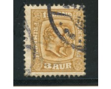 1907 - LOTTO/21085 - ISLANDA - 2a. BISTRO GIALLO - USATO 1907 - LOTTO/21085 - ISLANDA - 2a. BISTRO GIALLO - USATO