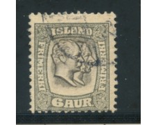 1907 - LOTTO/21088 - ISLANDA - 6 a. GRIGIO - USATO 1907 - LOTTO/21088 - ISLANDA - 6 a. GRIGIO - USATO