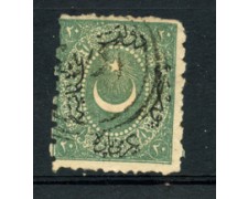 1871 - LOTTO/21201 - TURCHIA - 20pa. VERDE - USATO 1871 - LOTTO/21201 - TURCHIA - 20pa. VERDE - USATO