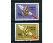 1973 - LOTTO/21433 - ONU SVIZZERA - DECENNALE DEL DISARMO 2v. - NUOVI