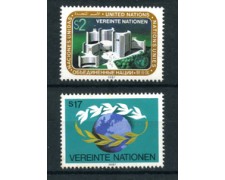 1987 - LOTTO/21462 - ONU AUSTRIA - POSTA ORDINARIA 2V. NUOVI