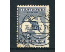 1912/19 - LOTTO/21532A - AUSTRALIA - 2,5d. BLU - USATO 1912/19 - LOTTO/21532A - AUSTRALIA - 2,5d. BLU - USATO
