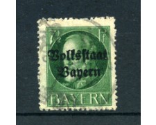BAVIERA - 1919 - LOTTO/21879 - 7,5p. VERDE USATO