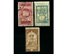 1921 - LOTTO/22057 - REGNO -  DANTE ALIGHIERI 3v. - USATI