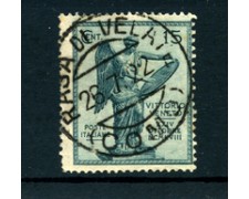 1921 - LOTTO/22058 - REGNO - 15 CENT. VITTORIA USATO RASA DI VELATE