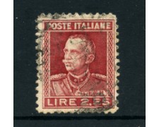 1927 - LOTTO/22069 - REGNO - 2,55 LIRE VITT. AMANUELE. III° - USATO