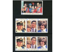 1981 - LOTTO/22111 - GUERNSEY - NOZZE REALI 7v. - NUOVI