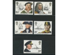 1982 - LOTTO/22124 - GRAN BRETAGNA - TRADIZIONI MARITTIME 5v. - NUOVI 1982 - LOTTO/22124 - GRAN BRETAGNA - TRADIZIONI MARITTIME 5v. - NUOVI