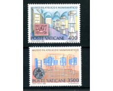 1987 - LOTTO/22167 - VATICANO - MUSEO FILATELICO NUMISMATICO 2v. - NUOVI