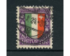 1923 - LOTTO/22258 - SVIZZERA - 20+5 CENTESIMI PRO JUVENTUTE - USATO