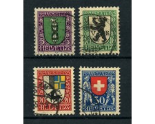 1925 - LOTTO/22260 - SVIZZERA - PRO JUVENTUTE 4v. - USATI