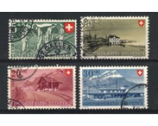 1947 - LOTTO/22304 - SVIZZERA - PRO PATRIA 4v. - USATI
