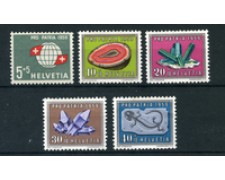 1959 - LOTTO/22334 - SVIZZERA - PRO PATRIA 5v. - NUOVI 1959 - LOTTO/22334 - SVIZZERA - PRO PATRIA 5v. - NUOVI