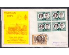 1961 - LOTTO/22615 - VATICANO/BELGIO - VISITA DEI REALI  BUSTA