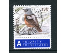 2008 - LOTTO/22875 - SVIZZERA - 130c. FAUNA UCCELLI - USATO