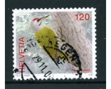2008 - LOTTO/22878 - SVIZZERA - 120c. FAUNA UCCELLI - USATO