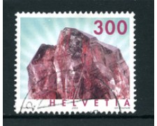 2003 - LOTTO/22888 - SVIZZERA - 300c. MINERALI - USATO