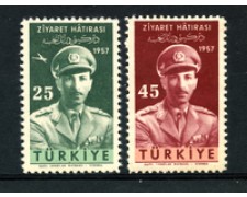 1957 - LOTTO/23177 - TURCHIA - VISITA DEL RE DELL'AFGHANISTAN  2v. - NUOVI