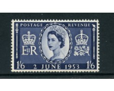 1953 - LOTTO/23195 - GRAN BRETAGNA - 1/6  INCORONAZIONE - NUOVO