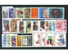 1986 - LOTTO/23639 - SVIZZERA - ANNATA COMPLETA 27v. - NUOVI