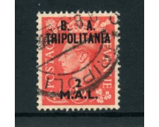 1950 - LOTTO/23680 - B.A. TRIPOLITANIA - 2 M. SU 1p. ROSSO - USATO 1950 - LOTTO/23680 - B.A. TRIPOLITANIA - 2 M. SU 1p. ROSSO - USATO
