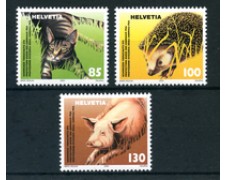 2004 - LOTTO/23809- SVIZZERA - PROTEZIONE ANIMALI 3v. - NUOVI